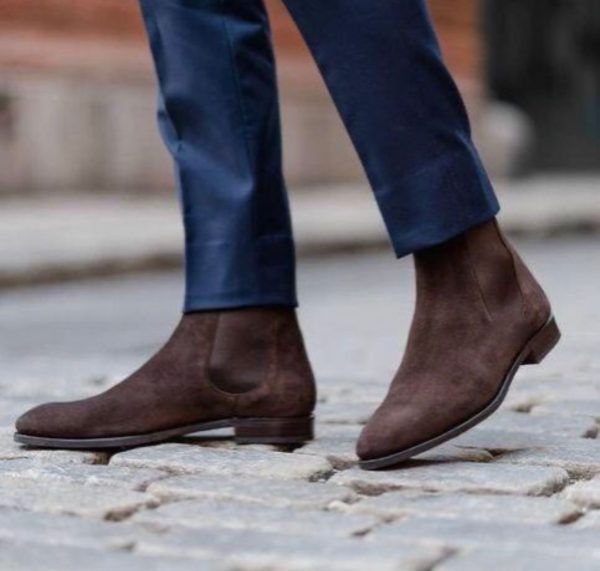 ALBERTO FERMANI CHELSEA SUEDE BOOTS