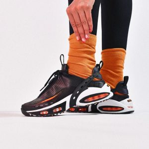 Airmax-Style Craze Sneakers – Black & Bright Citrus